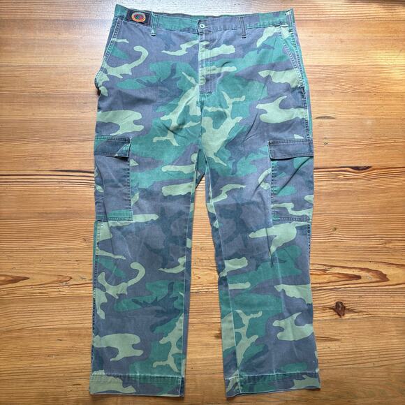 Redhead green camouflage cargo mens pants SIZE 40 - Picture 1 of 4